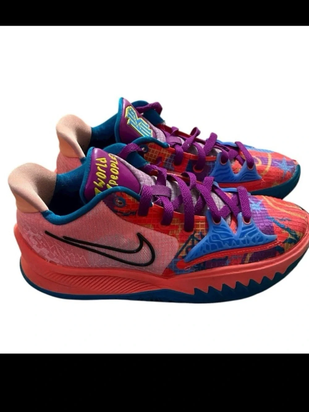 Nike Kyrie ' Coral, Blue & Purple Athletic Sneakers women Sz 7